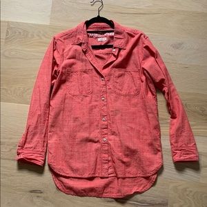 MADEWELL Coral chambray shirt